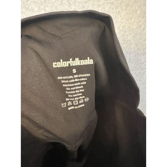 Colorfulkoala Capri Leggings Women Small Black High Rise Pull On Yoga Gym‎ Soft - Picture 3 of 8